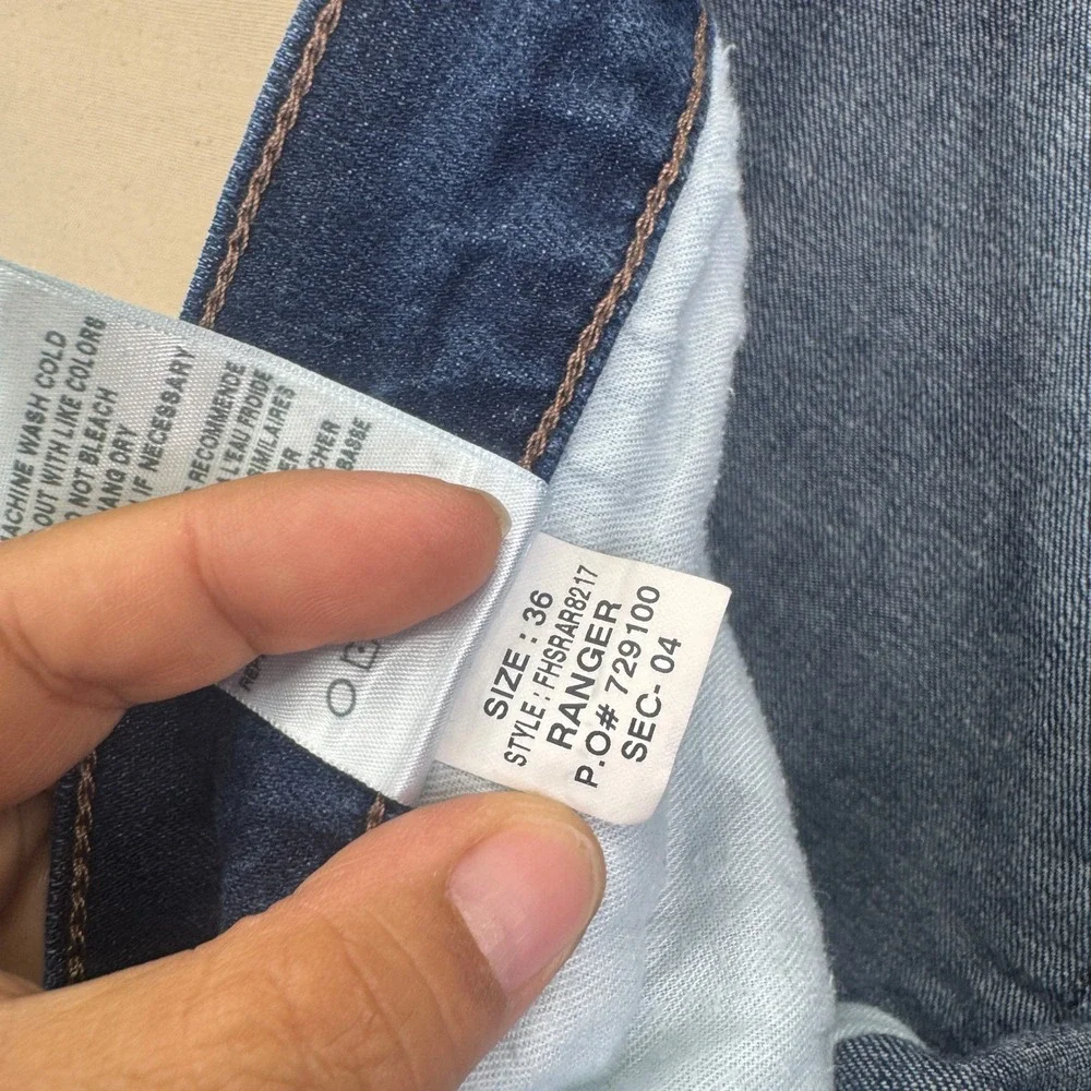 Joes Jeans The Rocker Ranger Slim Straight Jeans Mens Size 36 Blue Indie Rocker